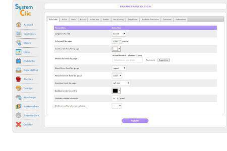 Design Backoffice SYSTEM-CLIC Design Backoffice SYSTEM-CLIC